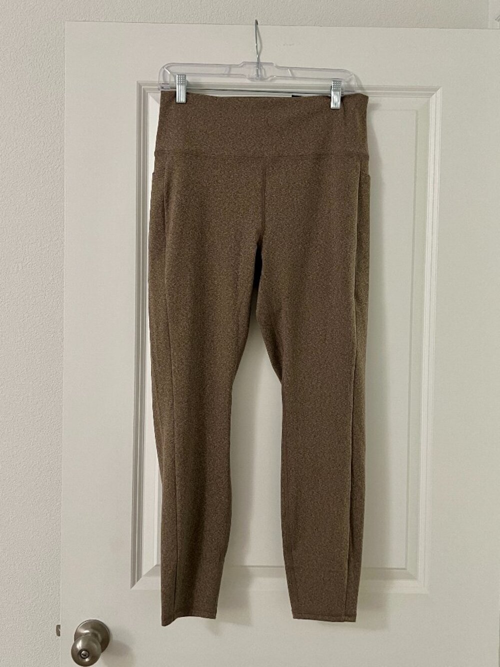 RBX Heather Brown "Peached Tech Flex" Leggings, NEW